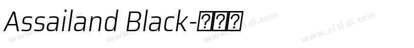 Assailand Black字体转换